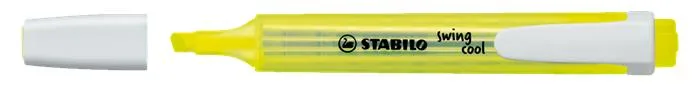 Zvýrazňovač, 1-4 mm, STABILO "Swing Cool", žltý 2