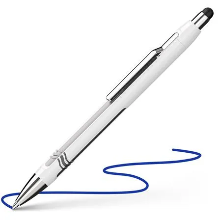Guľôčkové pero, 0,7 mm, stláčací mechanizmus, pre dotykové zariadenia, SCHNEIDER "Epsilon Touch XB", modrá 2