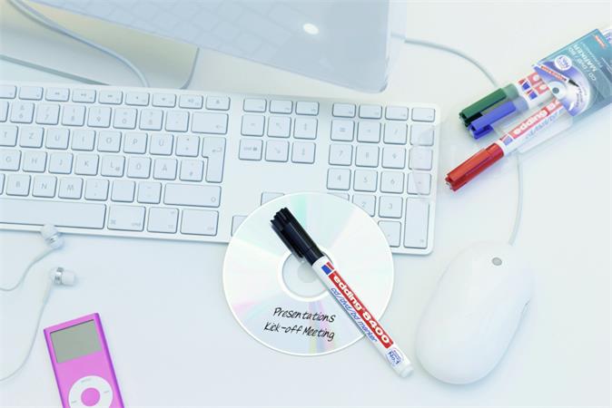 Popisovač na  CD/DVD "8400", modrý 3