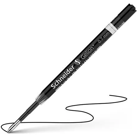 Náplň do gélových pier, 0,4 mm, SCHNEIDER "Gelion +", čierna 2