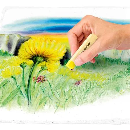 Krieda, prašná, STAEDTLER "2430", 12 rôznych farieb 3