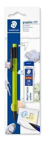 Mikroceruzka a grafitová tuha, 0,5 mm, STAEDTLER "Graphite 777", mix farieb 3