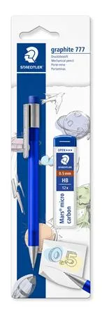 Mikroceruzka a grafitová tuha, 0,5 mm, STAEDTLER "Graphite 777",  mix farieb 2