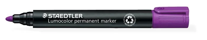 Permanentný popisovač, 2 mm, kužeľový hrot, STAEDTLER "Lumocolor 352", fialový 2