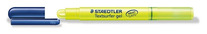 Zvýrazňovač, 3 mm, gélový, STAEDTLER "Textsurfer Gel 264", žltý 2
