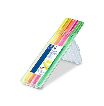 Zvýrazňovač, sada, 1-4 mm, STAEDTLER "Triplus 362", 4 rôzne farby 2