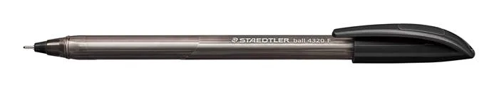 Guľôčkové pero, 0,3 mm, kužeľový hrot, STAEDTLER "Ball", čierne 2