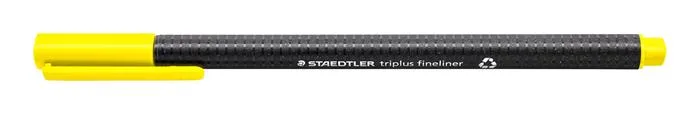 Liner, 0,3 mm, STAEDTLER "Triplus", žltý 2