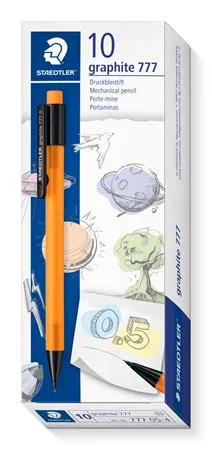 Mikroceruzka, 0,5 mm, STAEDTLER "Graphite 777", oranžová 2