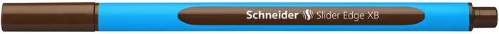 Guľôčkové pero, 0,7 mm, s vrchnákom, SCHNEIDER "Slider Edge XB", hnedé 3