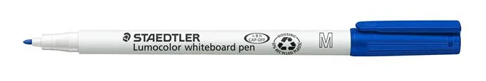 Popisovač na tabule, 1 mm, M, kužeľový, STAEDTLER "Lumocolor 301", modrý 2
