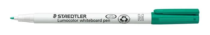 Popisovač na tabule, 1 mm, M, kužeľový, STAEDTLER "Lumocolor 301", zelený 2