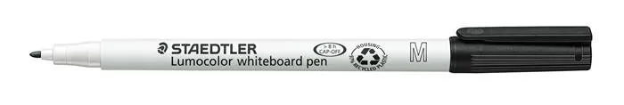 Popisovač na tabule, 1 mm, M, kužeľový, STAEDTLER "Lumocolor 301", čierny 2