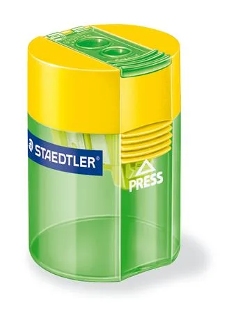 Strúhadlo, dvojdierové, so zásobníkom, STAEDTLER "512", mix farieb 3