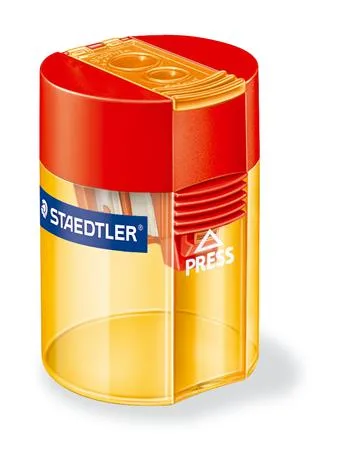 Strúhadlo, dvojdierové, so zásobníkom, STAEDTLER "512", mix farieb 5