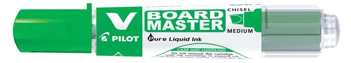 Popisovač na tabule, 2,2-5,2 mm, zrezaný hrot, PILOT "V-Board Master", zelený 2