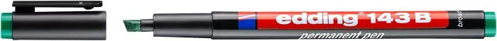 Permanentný popisovač, OHP, 1 mm, EDDING "143 B", zelený 2