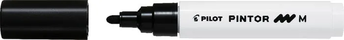 Dekoračný popisovač, 1,4 mm, PILOT "Pintor M", čierna 2