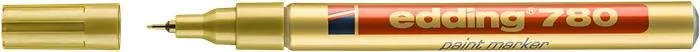 Lakový popisovač, 0,8 mm, EDDING "780", zlatý 2