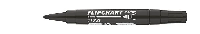Popisovač na flipchartové tabule, 1-3 mm, kužeľový hrot, ICO "Artip 11 XXL", čierny 2