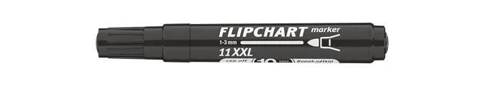 Popisovač na flipchartové tabule, 1-3 mm, kužeľový hrot, ICO "Artip 11 XXL", čierny 4