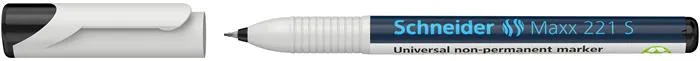 Popisovač, OHP, 0,4 mm, SCHNEIDER "Maxx 221 S", čierny 2