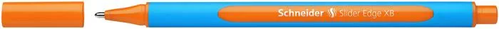 Guľôčkové pero, 0,7 mm, s vrchnákom, SCHNEIDER "Slider Edge XB", oranžové 2