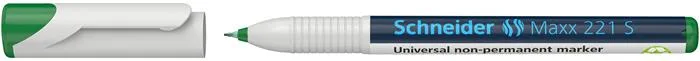 Popisovač, OHP, 0,4 mm, SCHNEIDER "Maxx 221 S", zelený 2