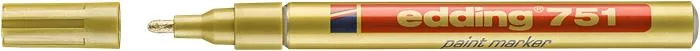 Lakový popisovač, 1-2 mm, EDDING "751", zlatý 2