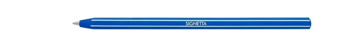 Guľôčkové pero, 0,7 mm, s vrchnákom, ICO "Signetta", modré 3