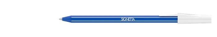 Guľôčkové pero, 0,7 mm, s vrchnákom, ICO "Signetta", modré 4