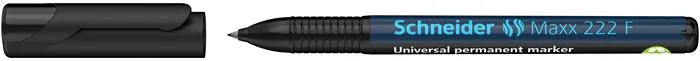 Permanentný popisovač, OHP, 0,7 mm, SCHNEIDER "Maxx 222 F", čierny 2