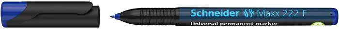 Permanentný popisovač, OHP, 0,7 mm, SCHNEIDER "Maxx 222 F", modrý 2