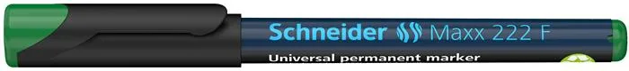 Permanentný popisovač, OHP, 0,7 mm, SCHNEIDER "Maxx 222 F", zelený 3