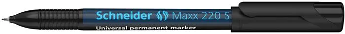 Permanentný popisovač, OHP, 0,4 mm, SCHNEIDER "Maxx 220 S", čierny 4