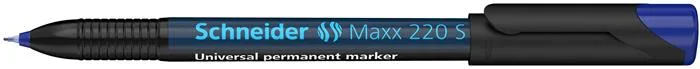 Permanentný popisovač, OHP, 0,4 mm, SCHNEIDER "Maxx 220 S", modrý 4