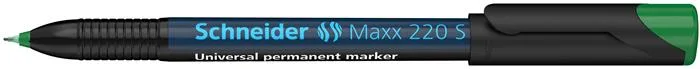Permanentný popisovač, OHP, 0,4 mm, SCHNEIDER "Maxx 220 S", zelený 4