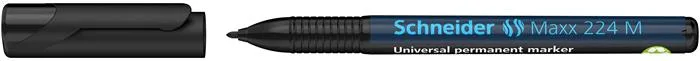 Permanentný popisovač, OHP, 1 mm, SCHNEIDER "Maxx 224 M", čierny 2