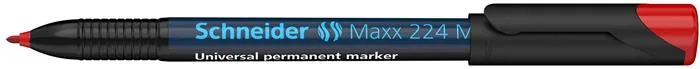 Permanentný popisovač, OHP, 1 mm, SCHNEIDER "Maxx 224 M", červený 4