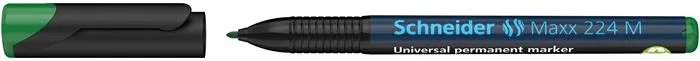 Permanentný popisovač, OHP, 1 mm, SCHNEIDER "Maxx 224 M", zelený 2