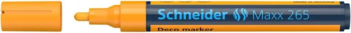 Kriedový popisovač, 2-3 mm, SCHNEIDER "Maxx 265", oranžový 2