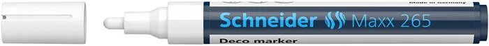 Kriedový popisovač, 2-3 mm, SCHNEIDER "Maxx 265", biely 2