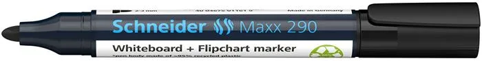 Popisovač na tabule a na flipchartové tabule, 2-3 mm, kužeľový hrot, SCHNEIDER "Maxx 290", čierny 4