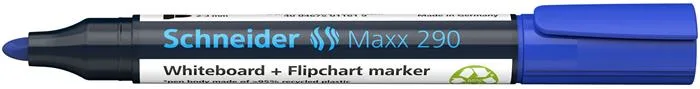 Popisovač na tabule a na flipchartové tabule, 2-3 mm, kužeľový hrot, SCHNEIDER "Maxx 290", modrý 4