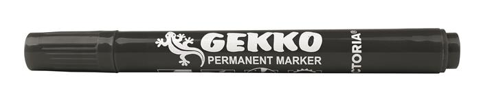 Permanentný popisovač, 1-3 mm, kužeľový hrot, VICTORIA OFFICE "Gekko", čierny 2