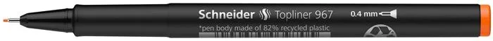 Liner, 0,4 mm, SCHNEIDER "Topliner 967", oranžový 4