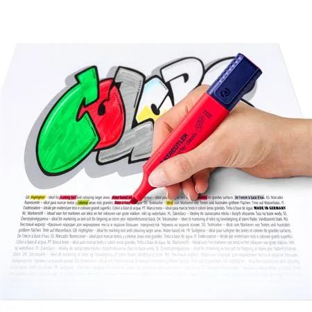 Zvýrazňovač, 1-5 mm, STAEDTLER "Textsurfer Classic 364", červený 3