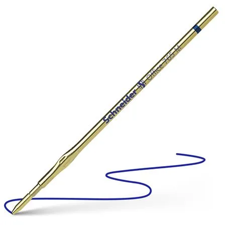 Náplň do guľôčkových pier, 0,5 mm, SCHNEIDER "Office 765", modrá 2