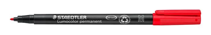 Permanentný popisovač, OHP, 1 mm, STAEDTLER "Lumocolor® 317 M", červená 2