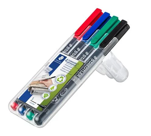 Permanentný popisovač, sada, OHP, 0,4 mm, STAEDTLER "Lumocolor® 313 S", 4 rôzne farby 2